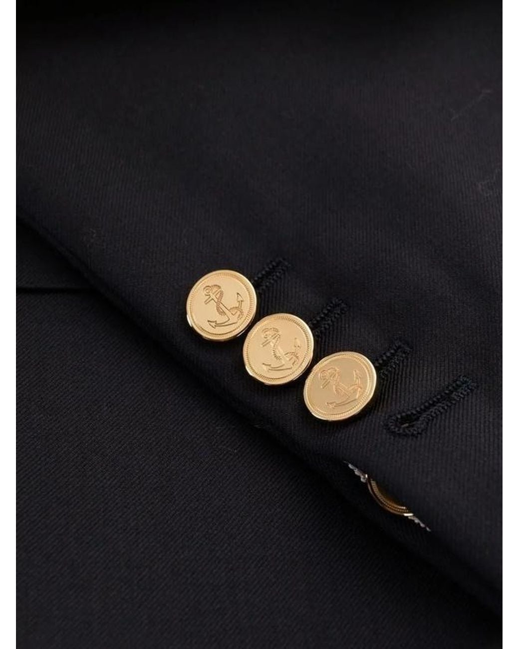 Thom Browne Blue Single-Breasted Tailored Blazer