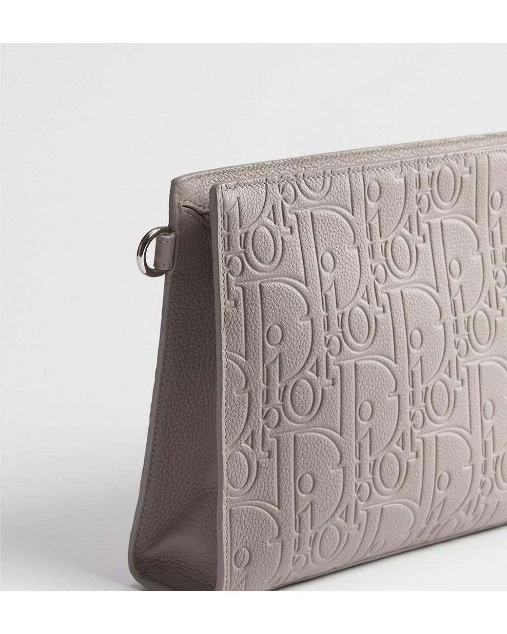 Dior Gray A5 Triangle Pouch for men