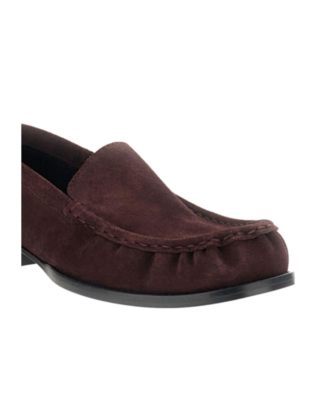 Dries Van Noten Brown Ruched Loafers