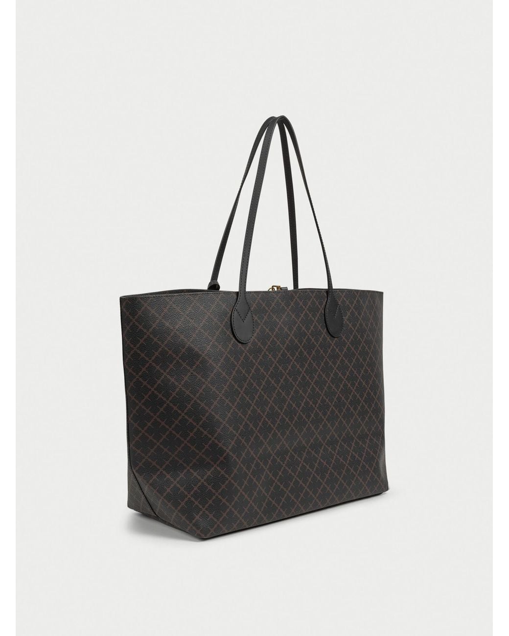 By Malene Birger Black Abi Printed Tote Bag
