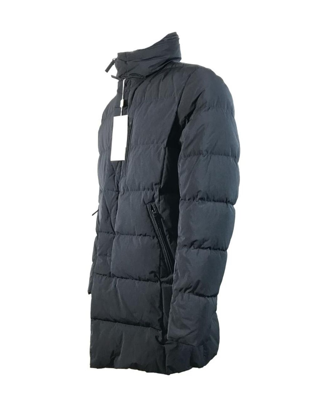 Armani Collezioni Blue Zipper Down Jacket for men