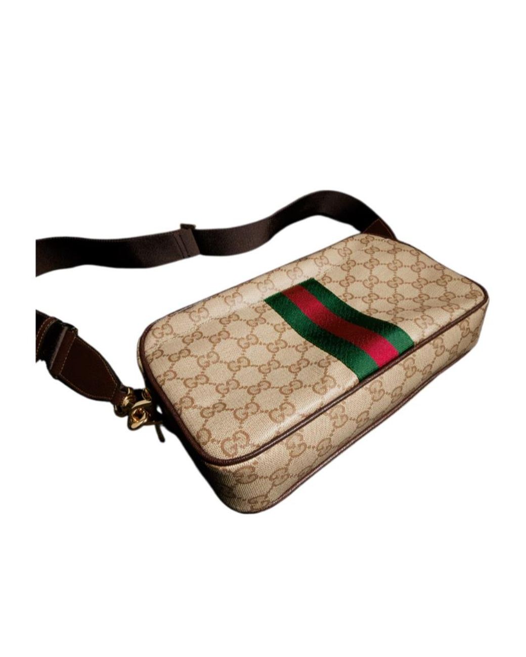 Gucci Multicolor Web Detailed Small Crossbody Bag for men