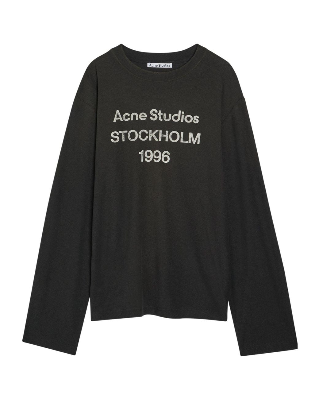 Acne Black Simple Cotton T-Shirt for men