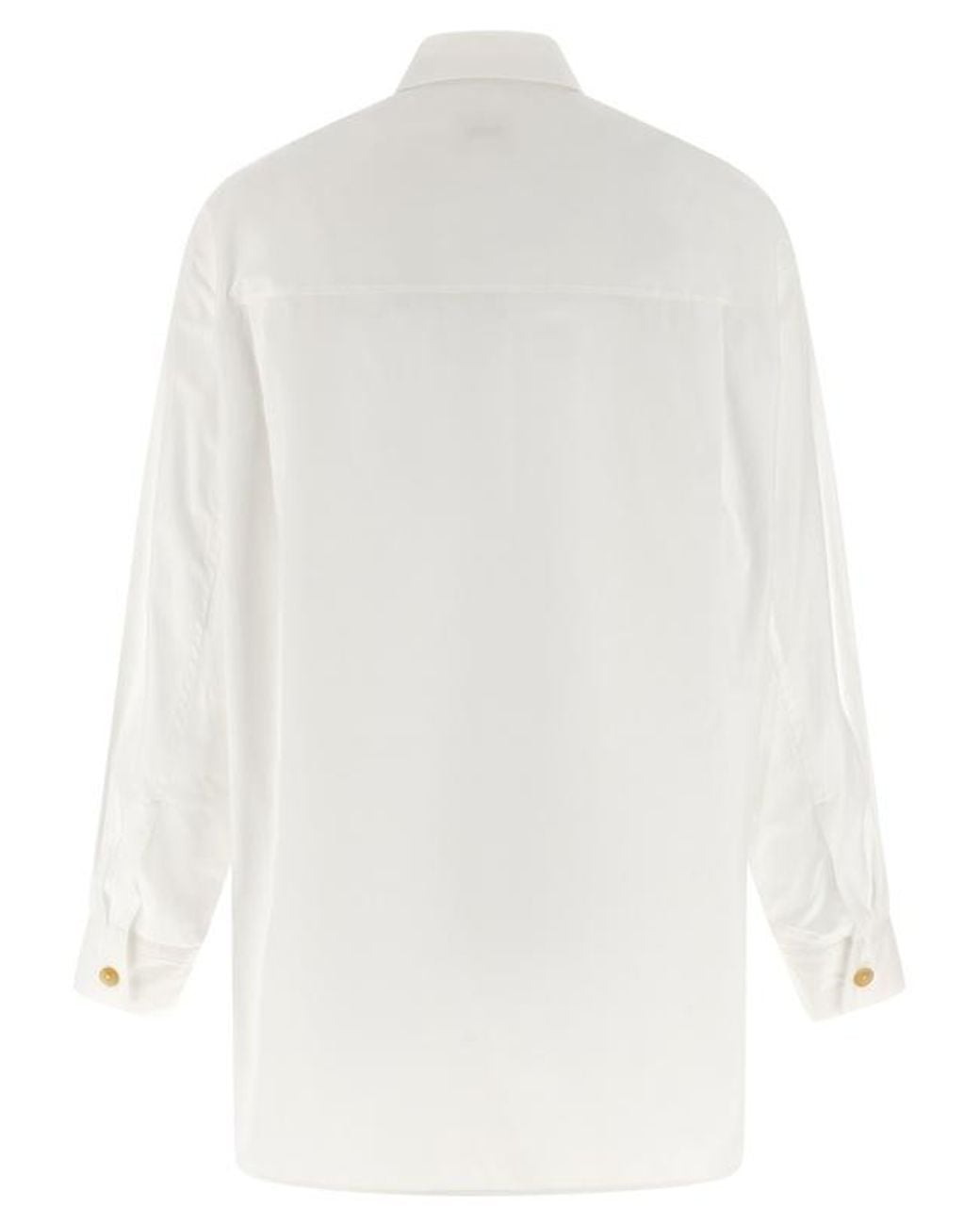 Khaite White Single-Breasted Shirt