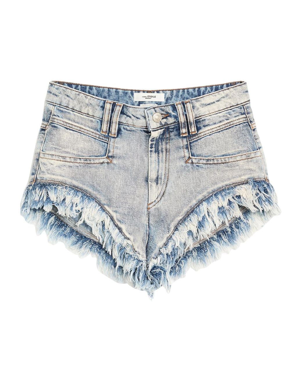 Isabel Marant Blue Light-Colored Denim Hot Pants