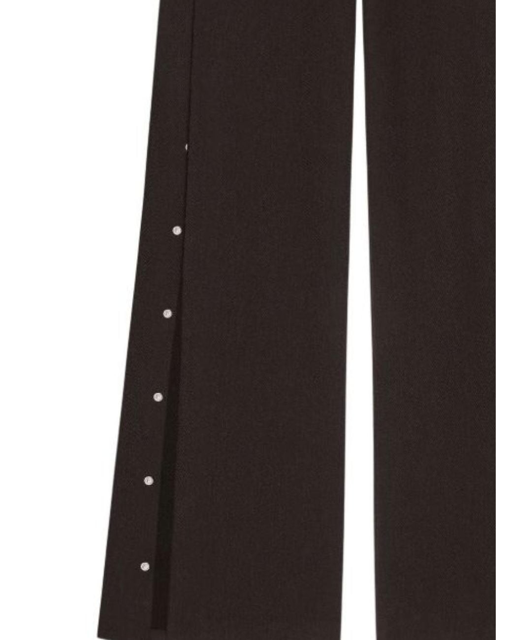 Courreges Brown Snap Heather Twill Straight Pants