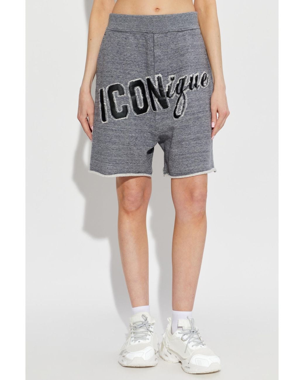 DSquared² Gray Wide Leg Shorts
