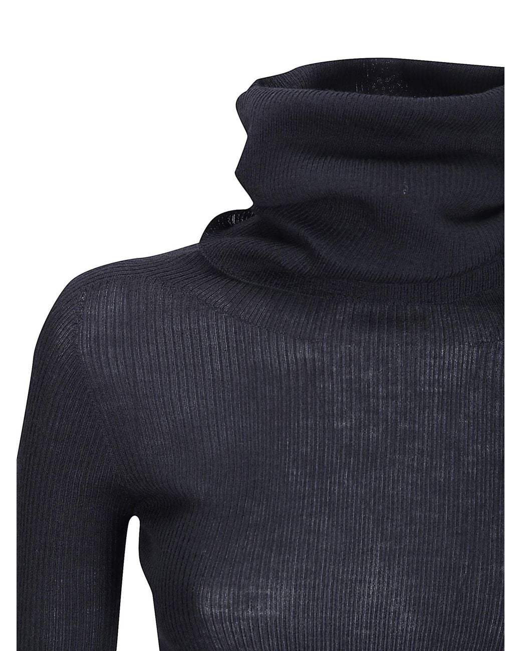 Rick Owens Blue Long-Sleeved Knitwear