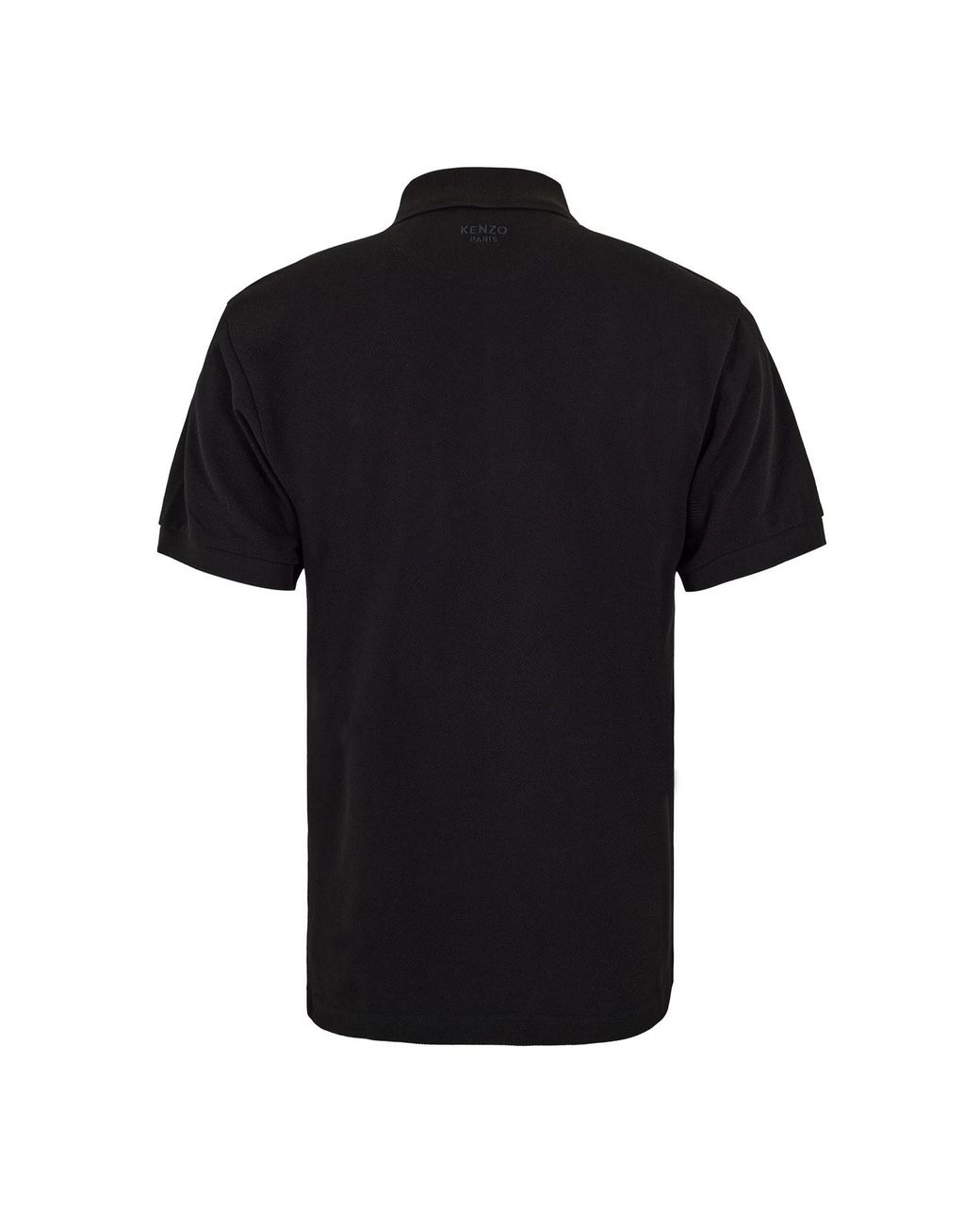 KENZO Black Wild Tiger Short Sleeve Polo Shirt for men