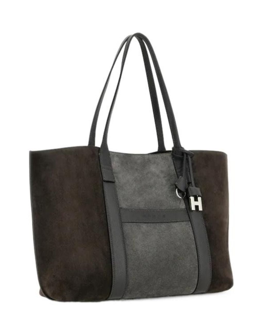 Hogan Black Palissandro Medium Tote Bag