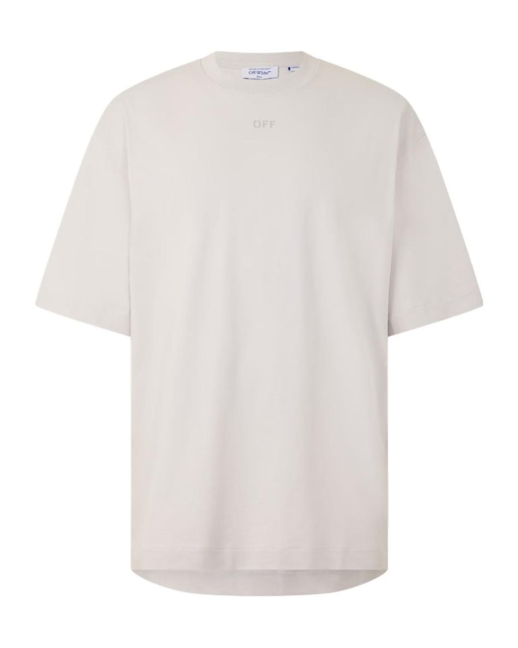 Off-White c/o Virgil Abloh White Logo Crew Neck T-Shirt for men