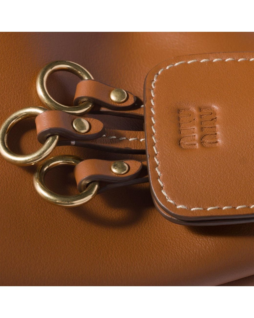 Miu Miu Brown Spirit Leather Bag