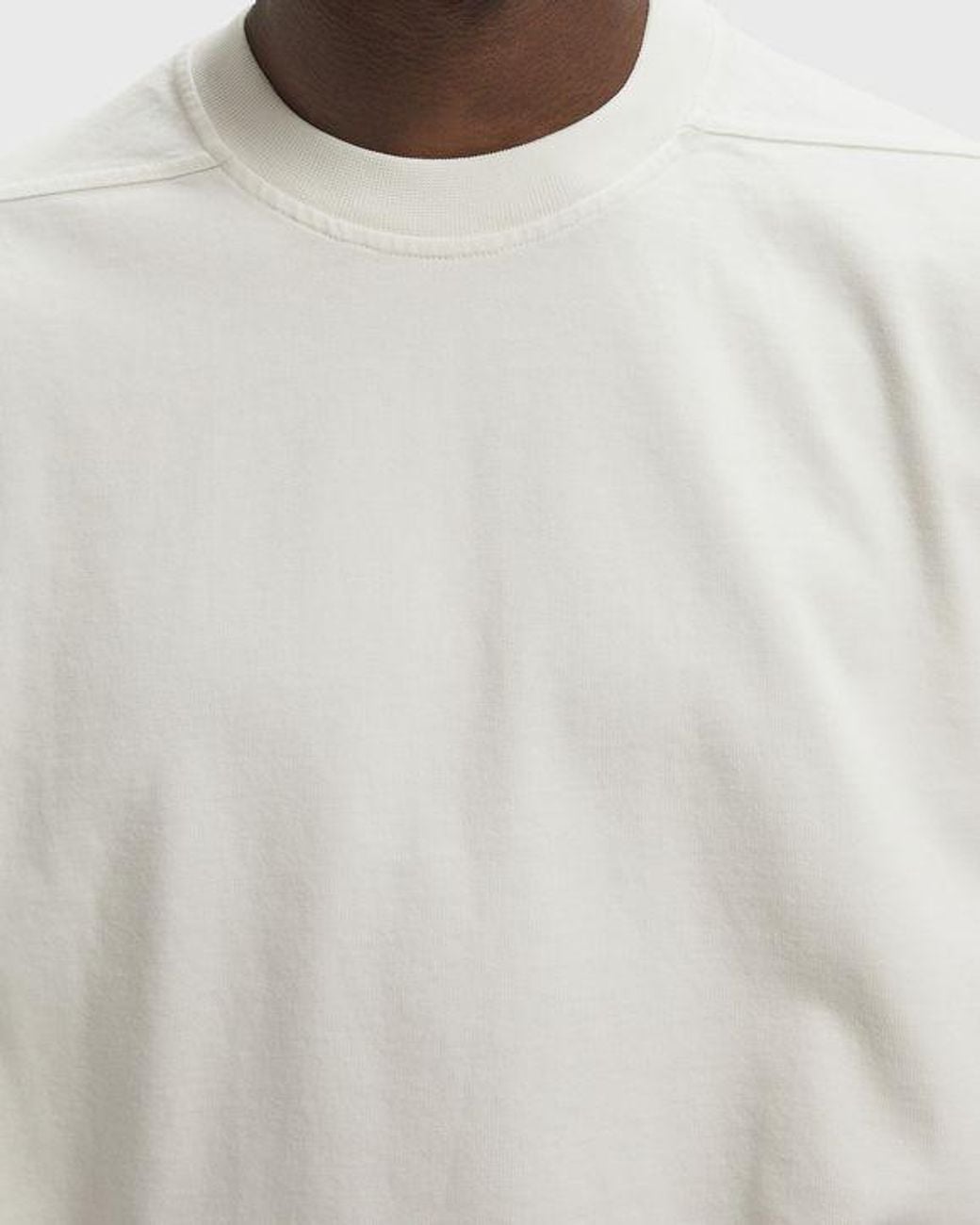 Rick Owens White Short-Sleeved T-Shirt for men
