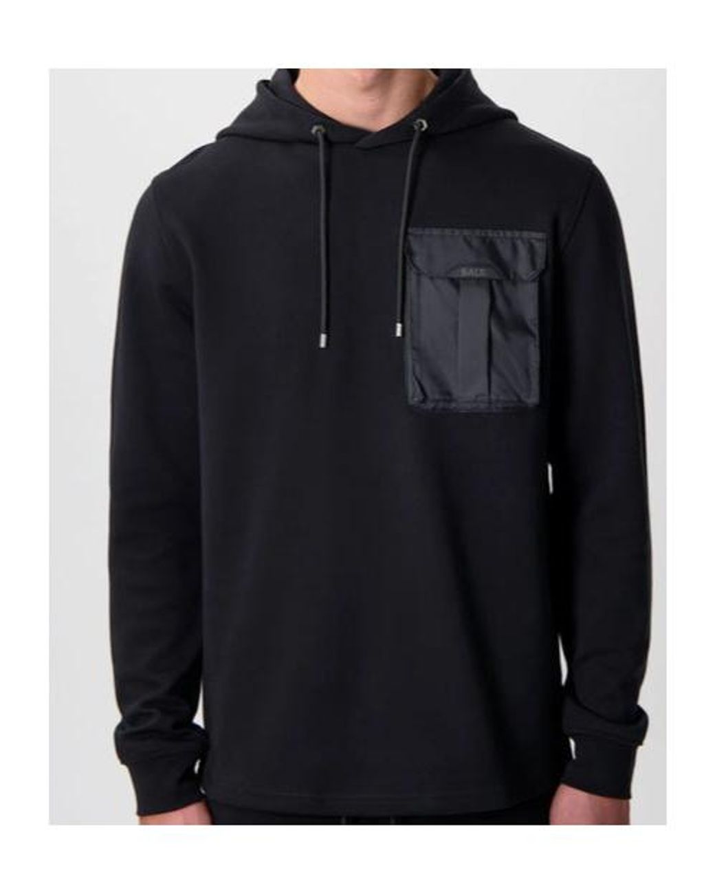 BALR Black Long-Sleeved Hoodie for men