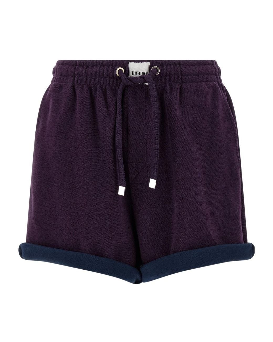 The Attico Blue American Fleece Shorts