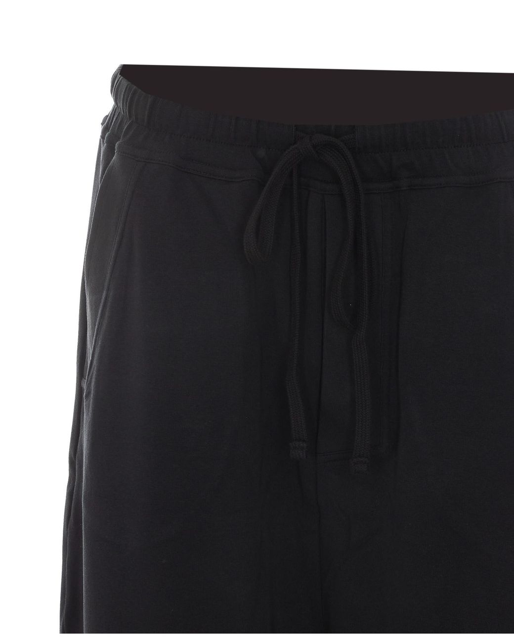 Thom Krom Black Drawstring Cargo Track Pants for men