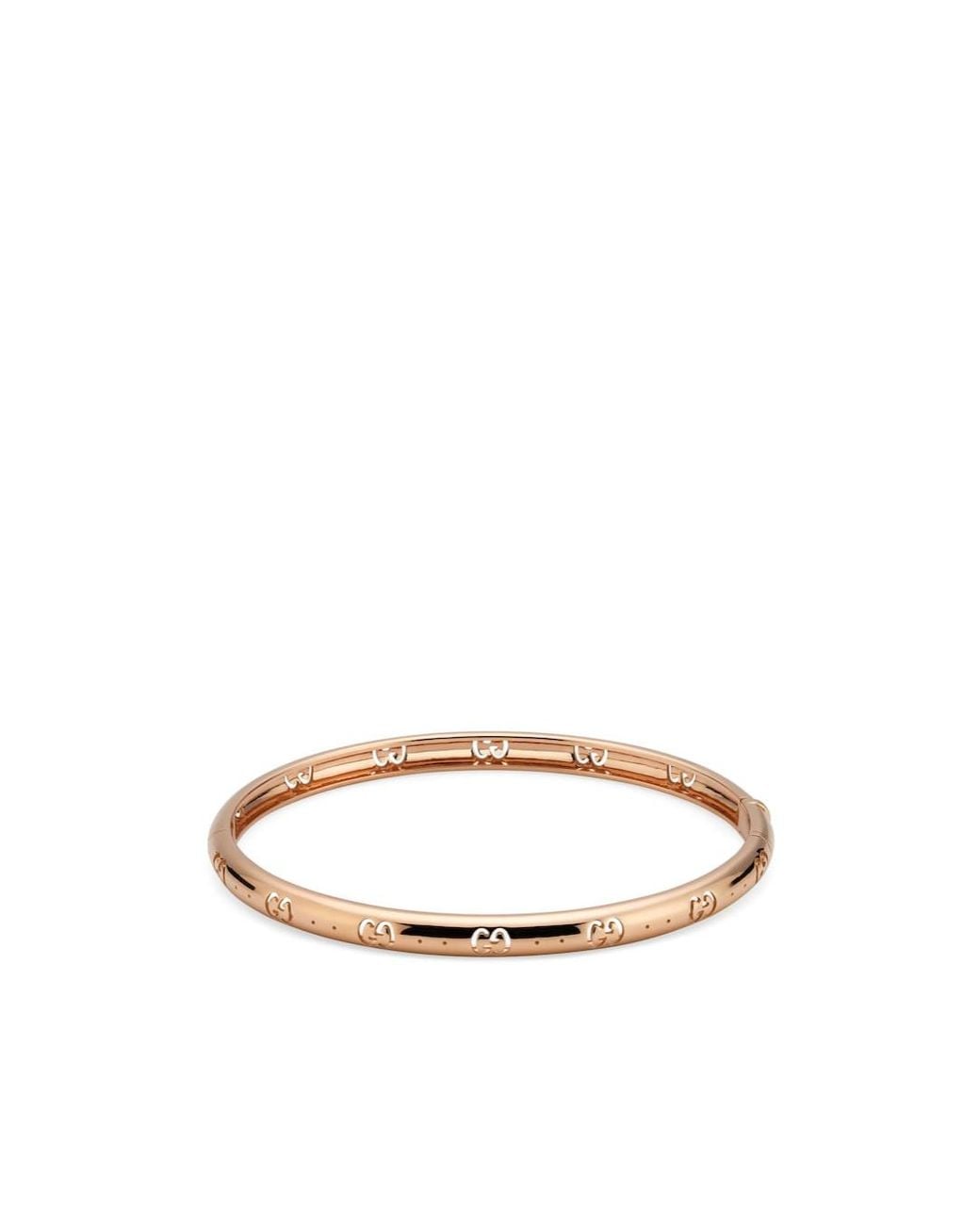 Gucci White Icon 18K Gg Bracelet