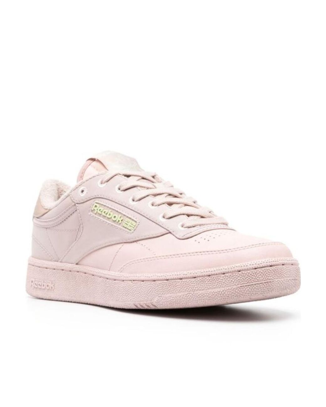Reebok Pink Club C Lace-Up Sneakers for men
