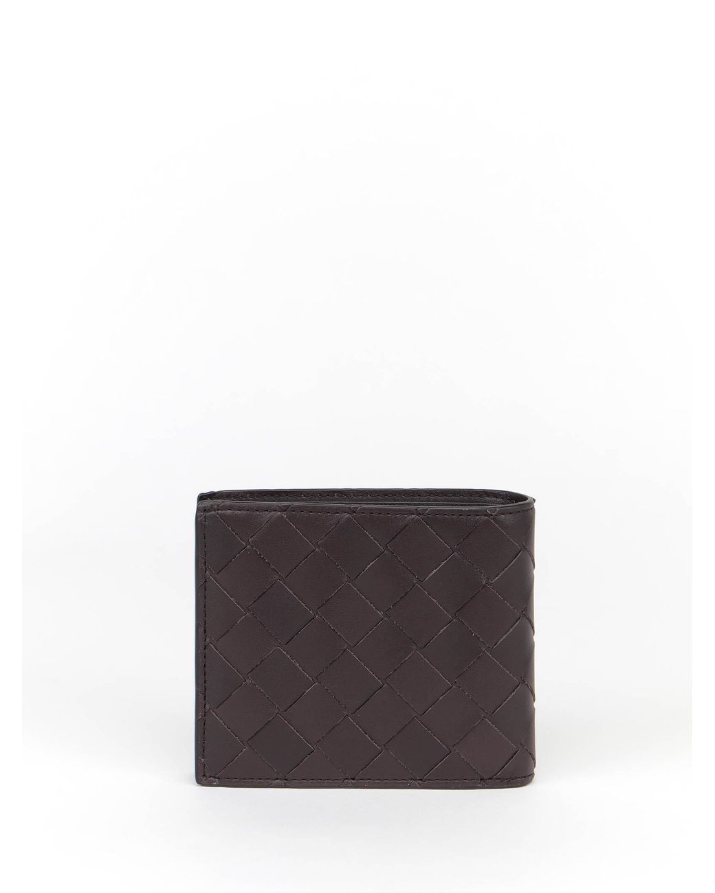 Bottega Veneta White Intrecciato Bifold Wallet for men