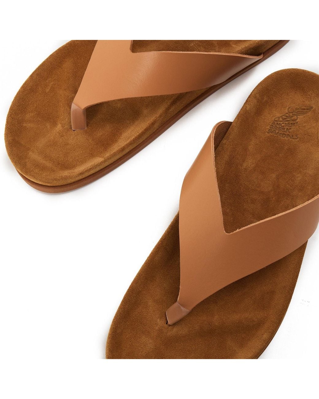 Ancient Greek Sandals Brown Lightweight Flat Sandals