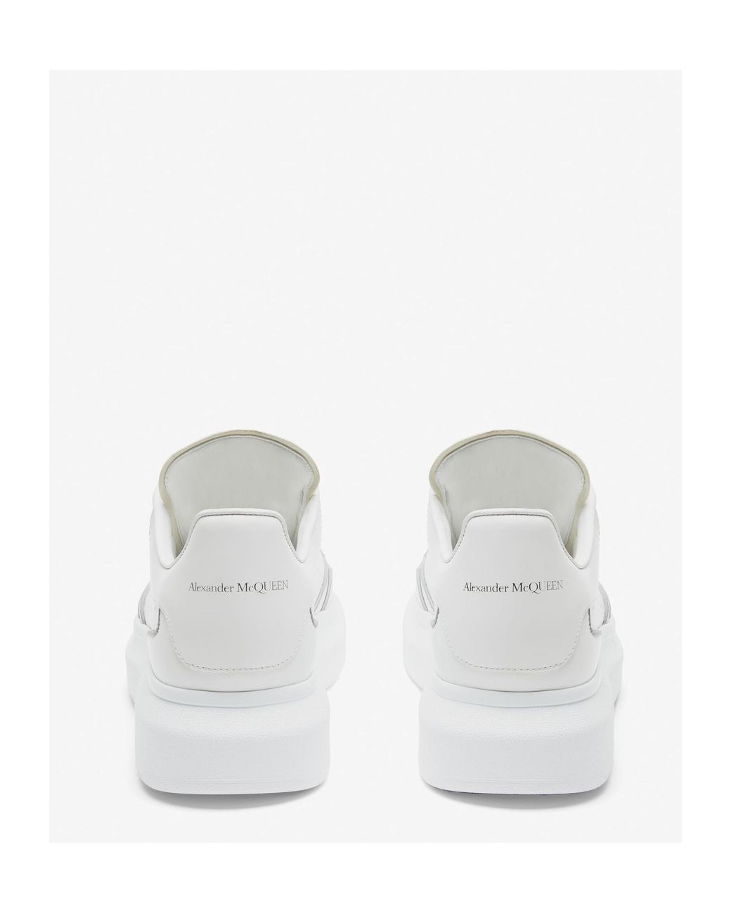 McQueen White Oversized Lace-Up Sneakers for men