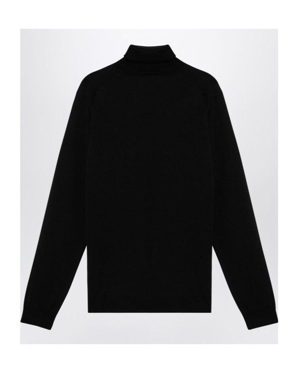 Roberto Collina Black Turtleneck Knit Sweater for men