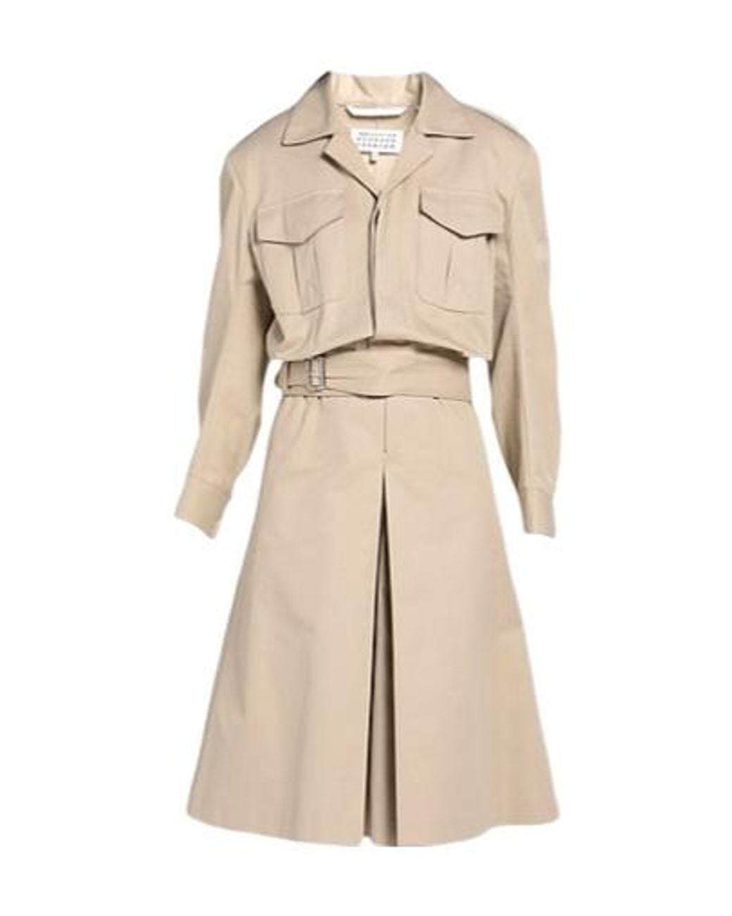Maison Margiela Natural Solid-Color Long-Sleeved Shirt