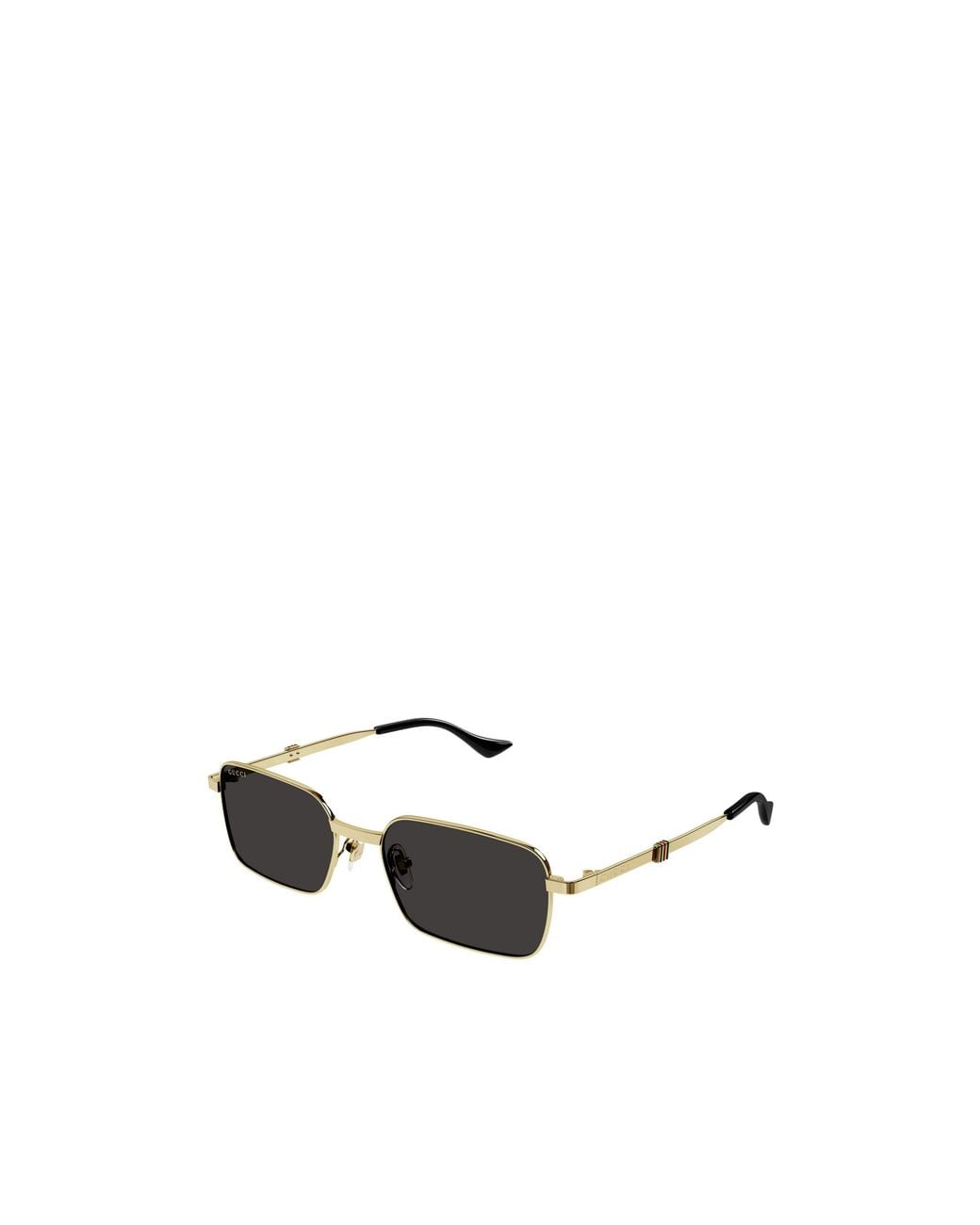 Gucci White Eyewear Rectangle-Frame Sunglasses for men