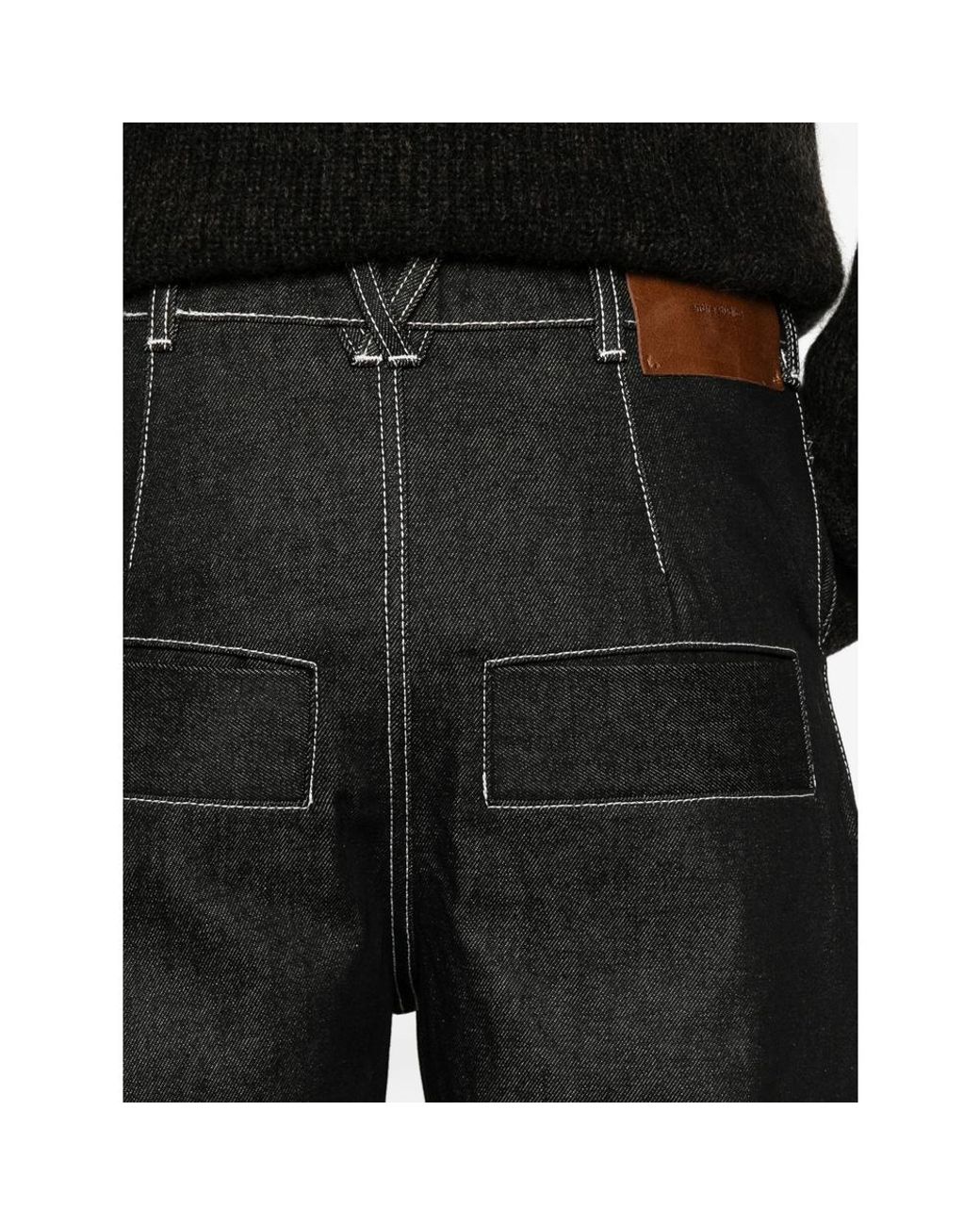 Entire studios Black Logo Jeans for men