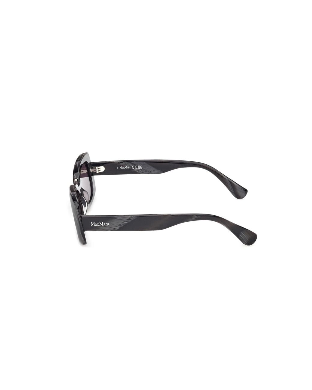 Max Mara White Rectangular Frame Sunglasses