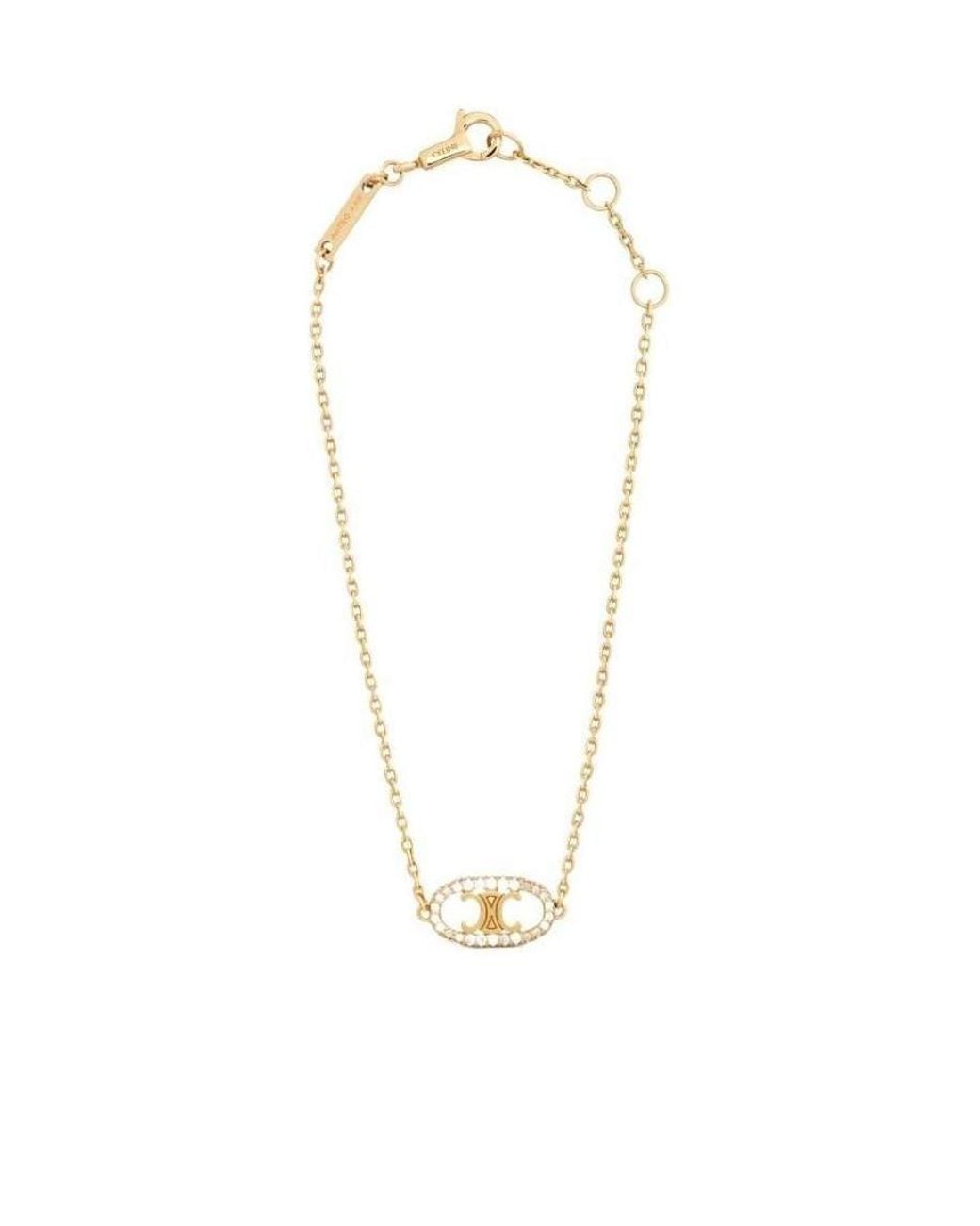 Céline White Maillon Triomphe Diamond Bracelet