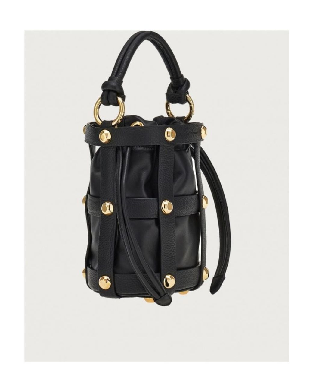 Ferragamo Black Cage Bucket Bag
