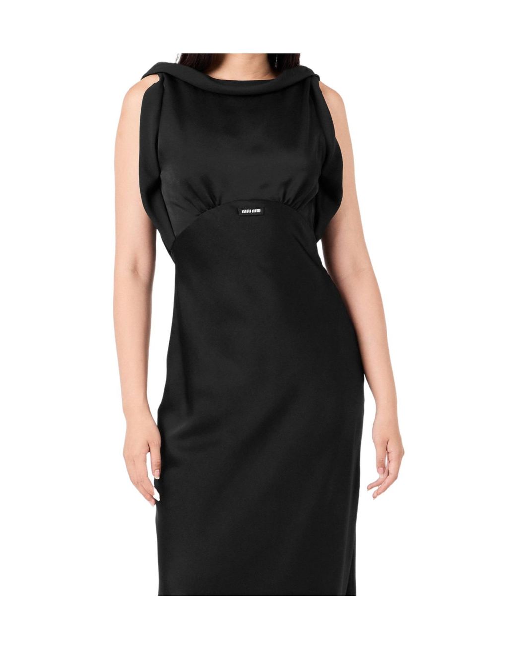 Miu Miu Black Sleeveless Maxi Dress