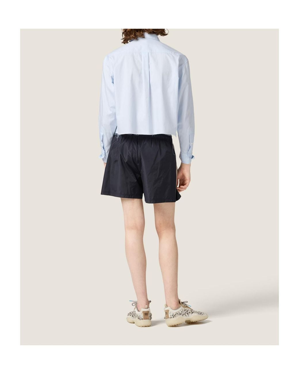 Miu Miu Blue Cotton Shirt