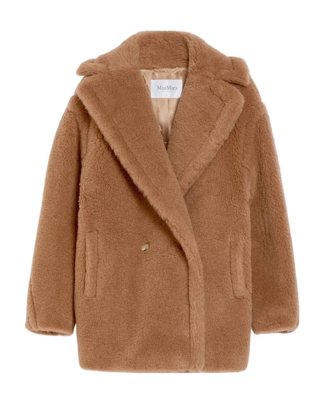 Max Mara Brown Short Teddy Bear Icon Coat