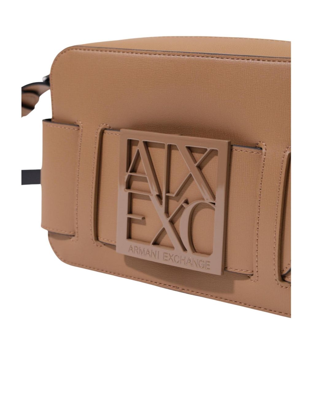 ARMANI EXCHANGE White Zippered Shoulder Bag