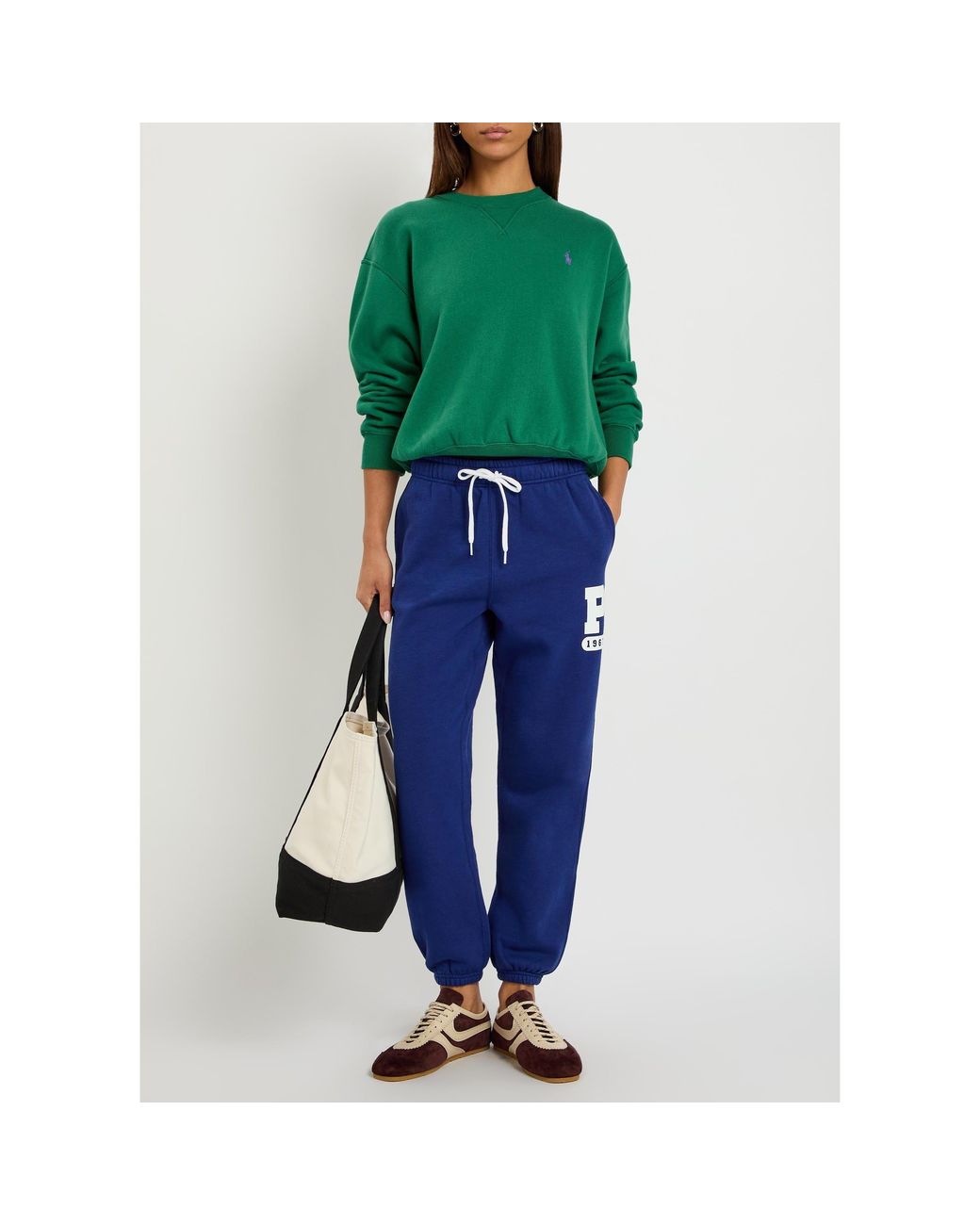 Polo Ralph Lauren Blue Logo Cotton Joggers