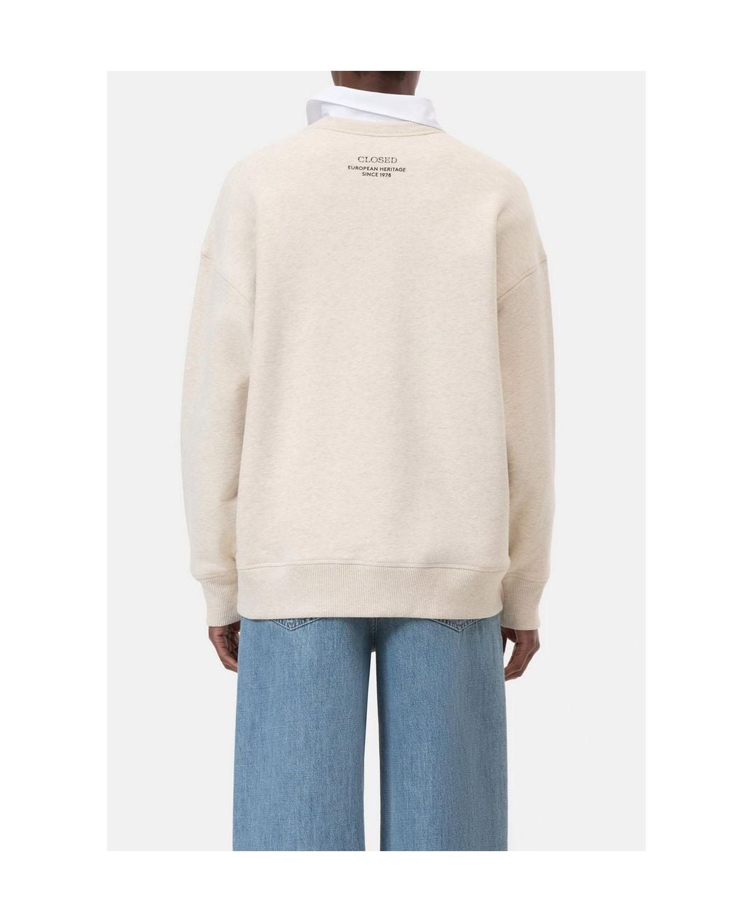 Closed Natural V-Neck Sweatshirt