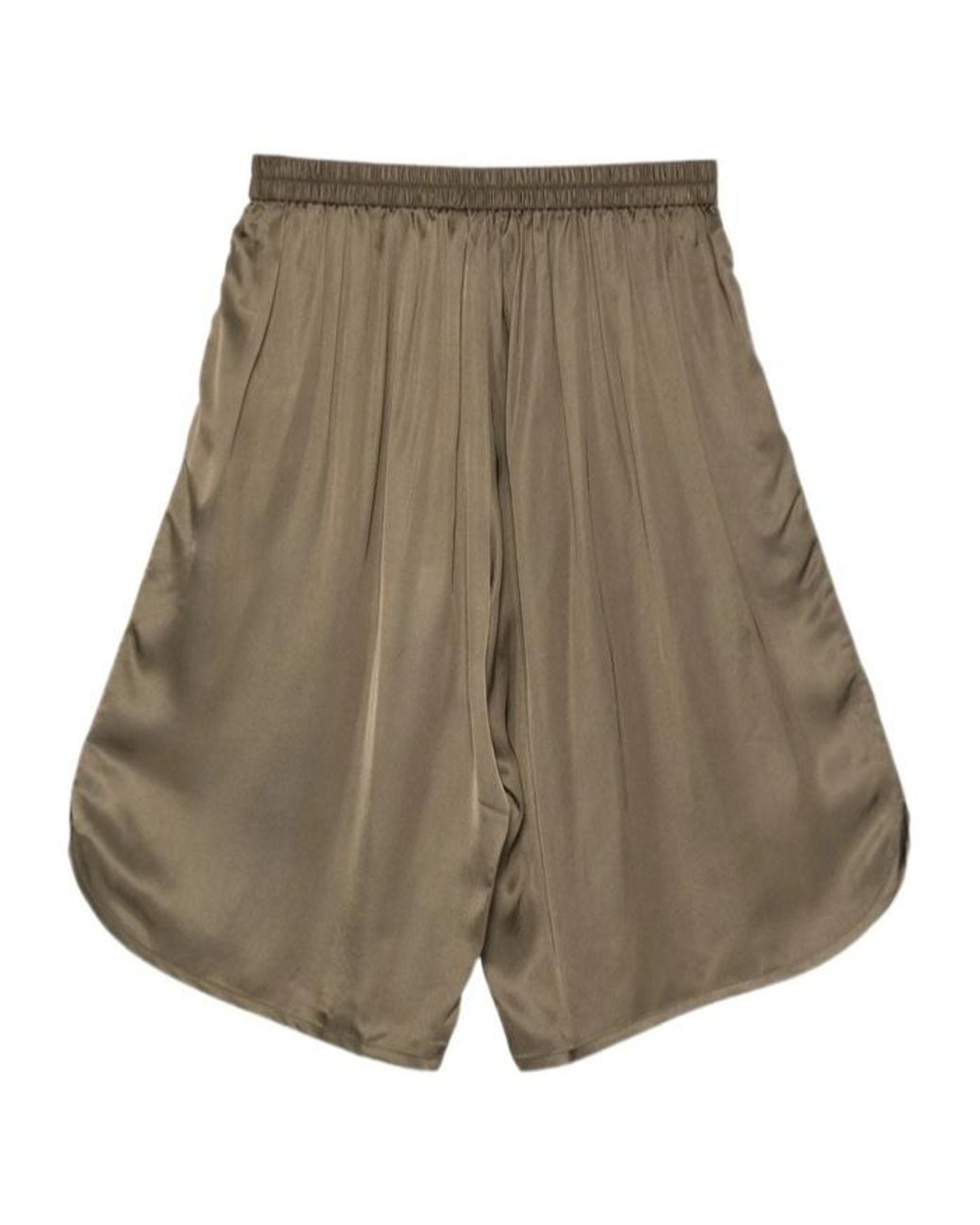 Frankie Shop Natural Elastic-Waist Shorts