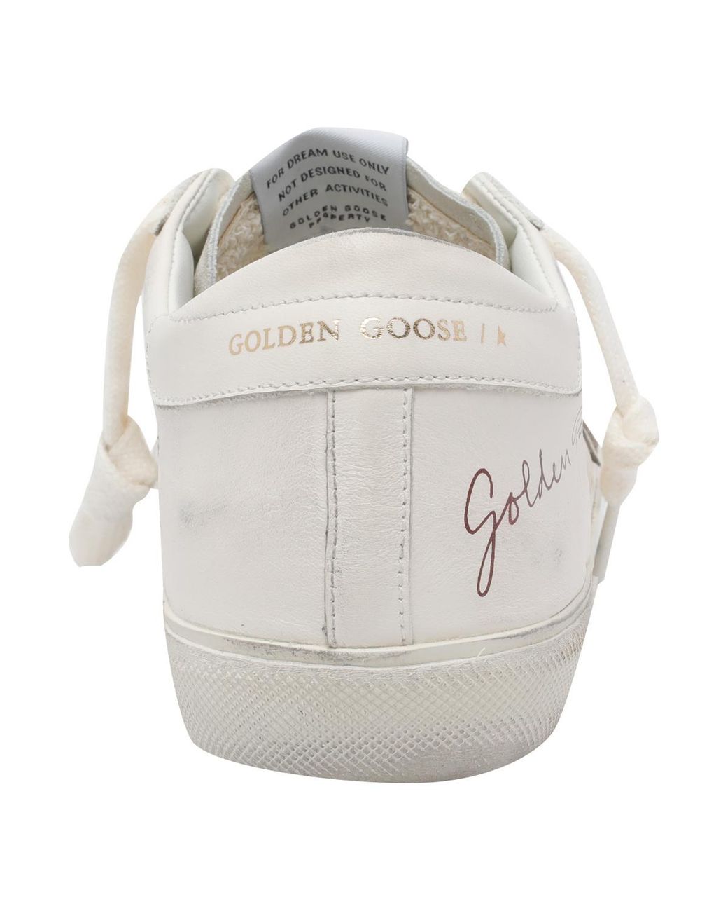 Golden Goose Deluxe Brand White Super Star Low-Top Sneakers for men