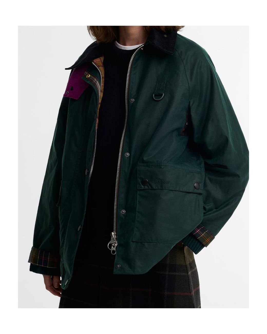 Barbour Black Paul Smith Loves 'Spey' Jacket