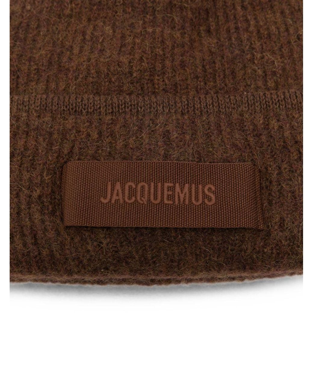 Jacquemus Brown Le Bonnet Alpaca Beanie Hat