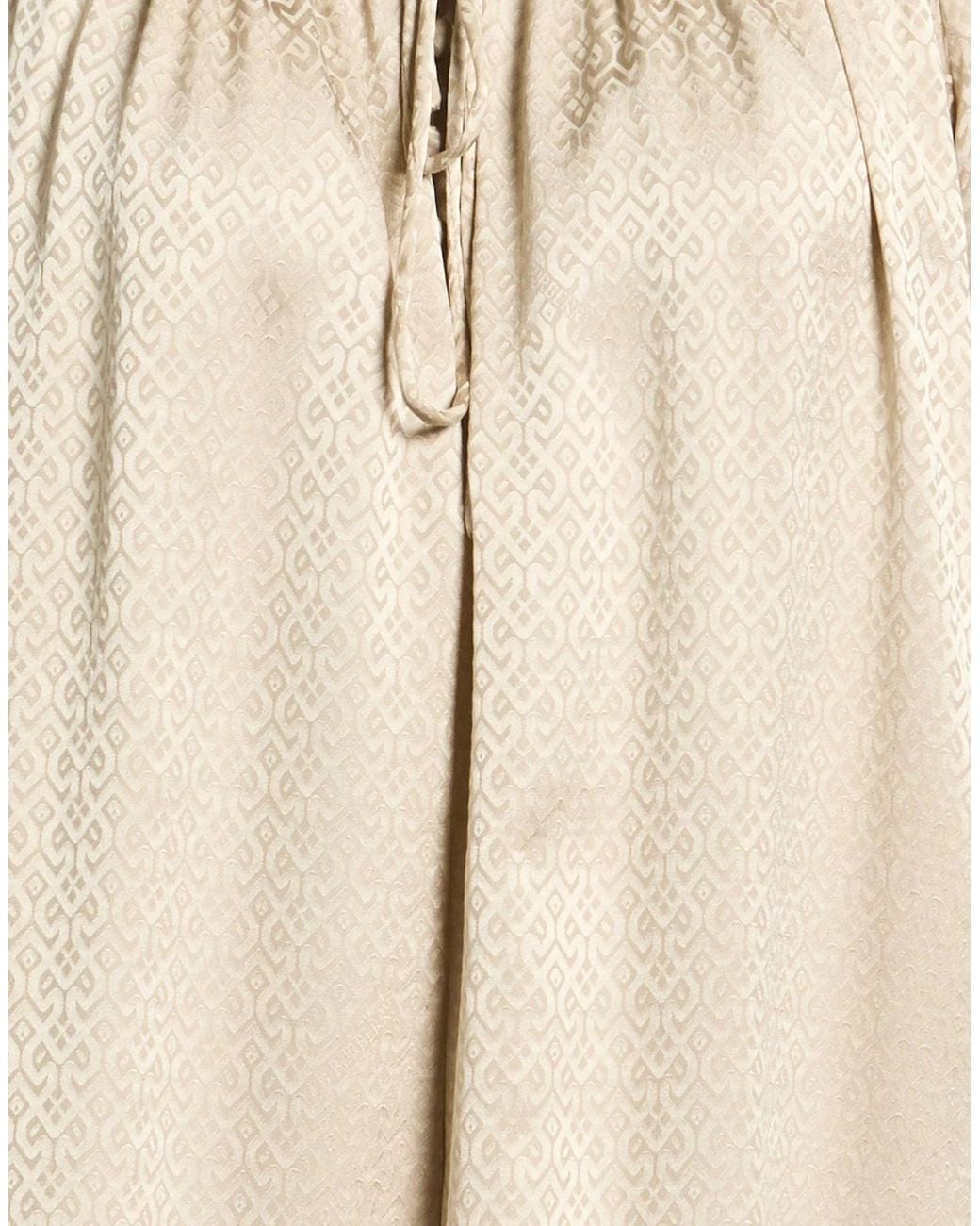 Burberry Natural Satin Blouse With Bow