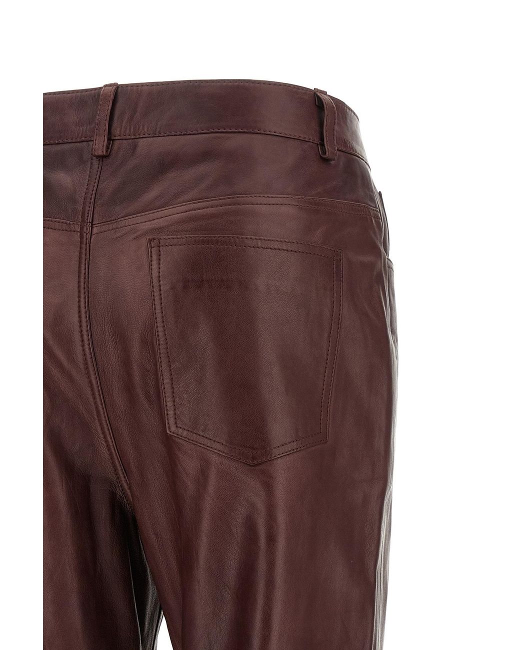 ROTATE BIRGER CHRISTENSEN Purple Lace-Up Flared Trousers