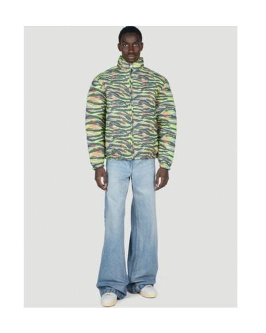 ERL Green Long-Sleeve Padded Cotton Jacket for men