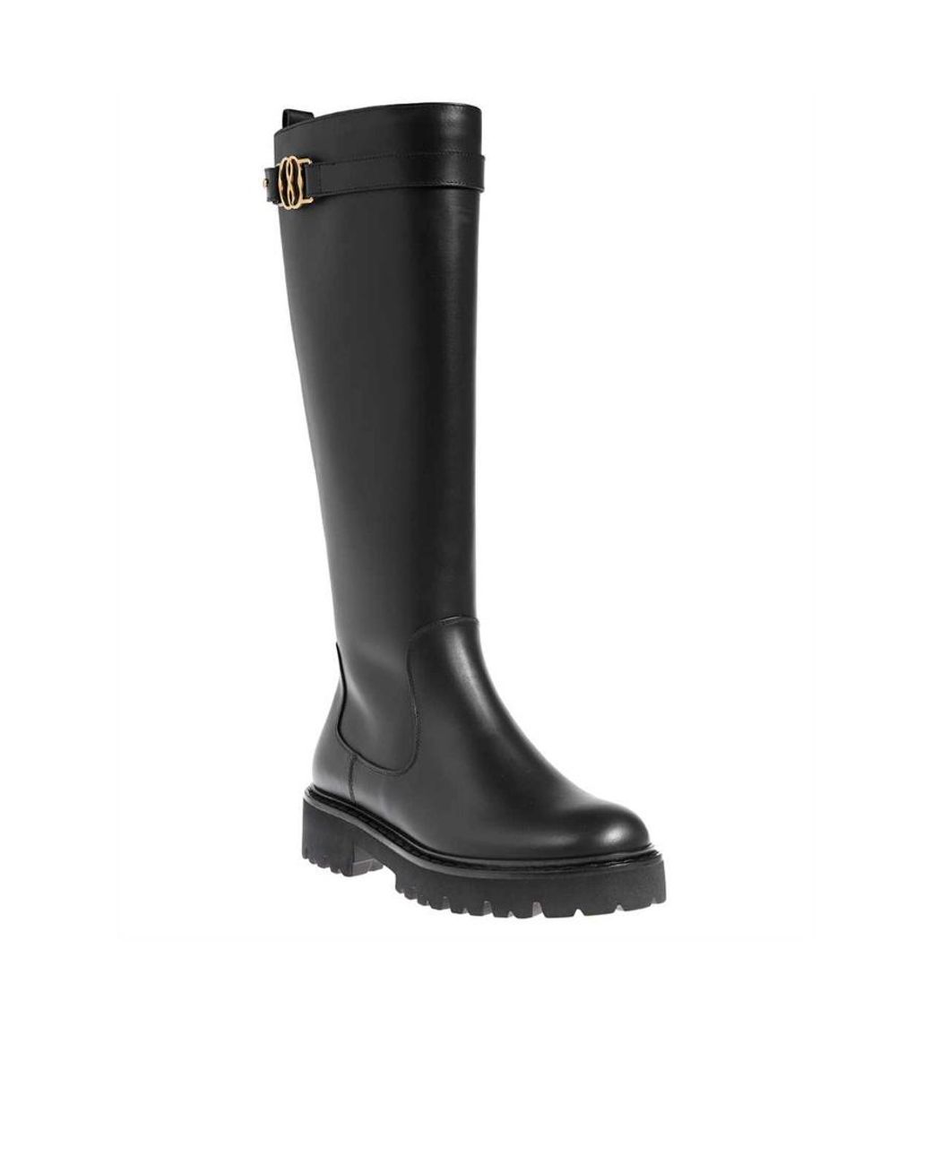 Bally Black Logo Logo Boots