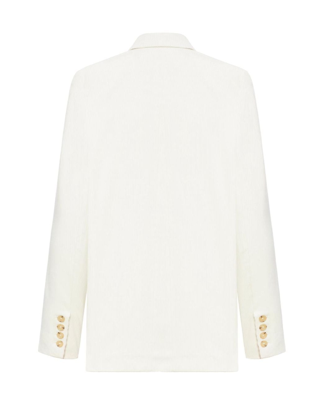Totême  White Totême Single Breasted Sleeved Blazer