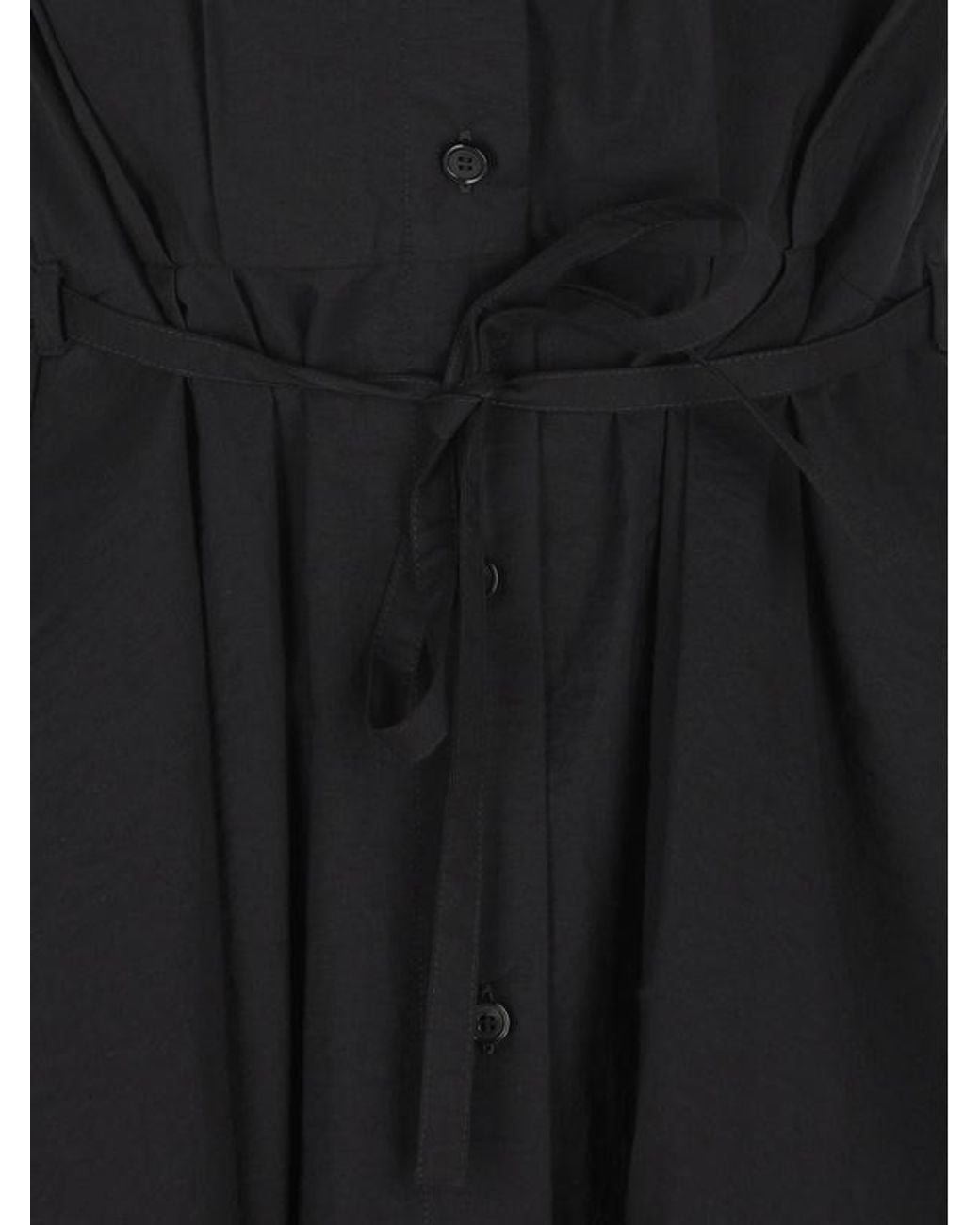 Loewe Black Belted Pocket Shirt Dress