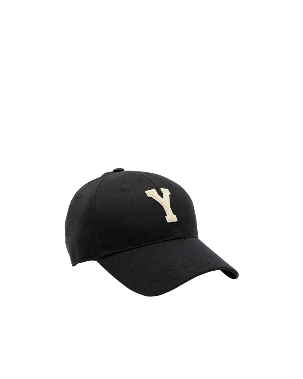 Saint Laurent Black Curved Brim Baseball Cap for men