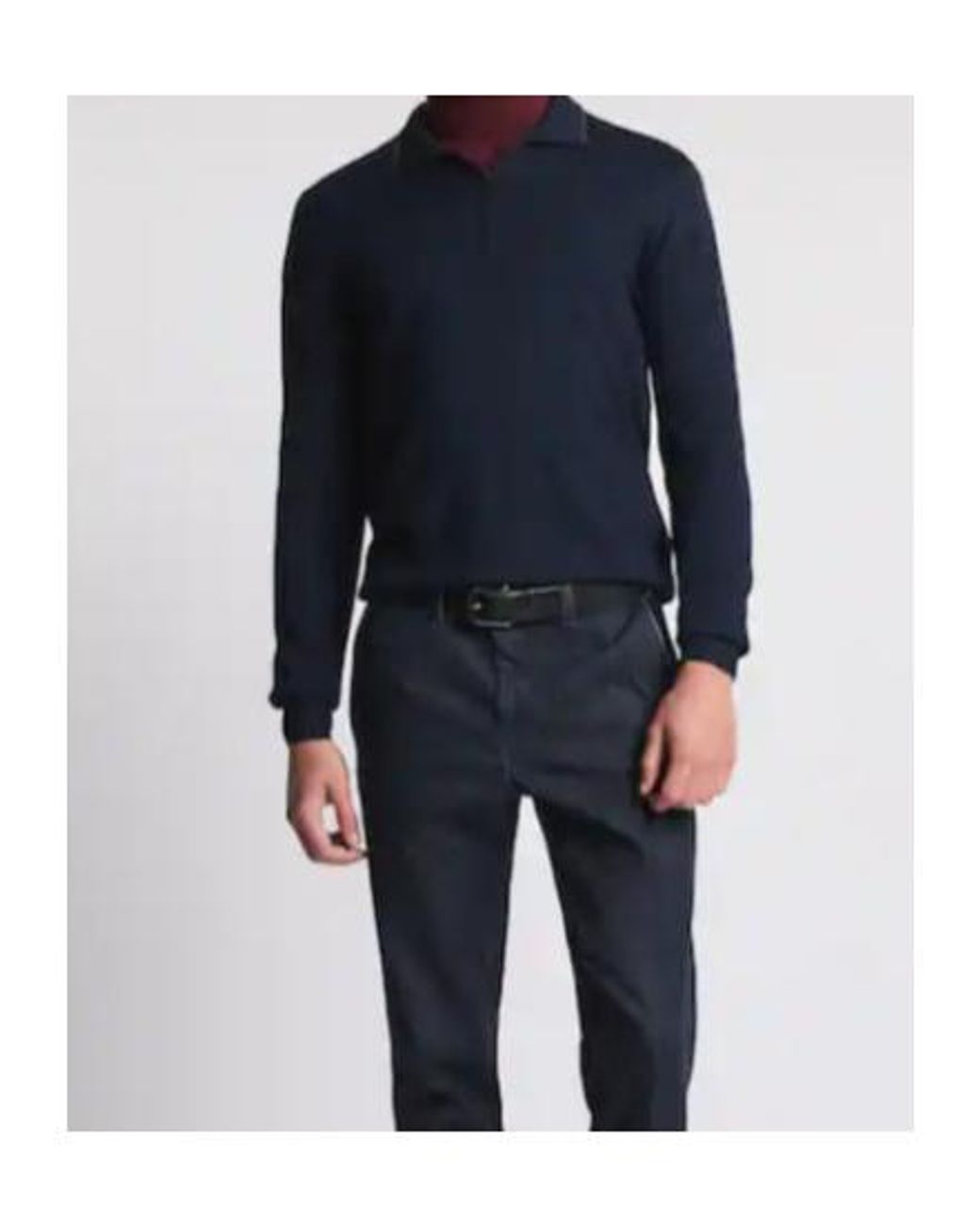 Fay Blue Polo Neck Sweater for men